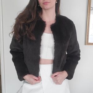 Theory Rabbit Fur Jacket